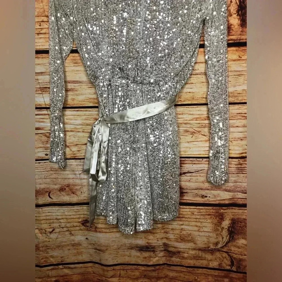 ❄️🪩Sequin Tuxedo Romper🪩❄️ - Picture 7 of 16